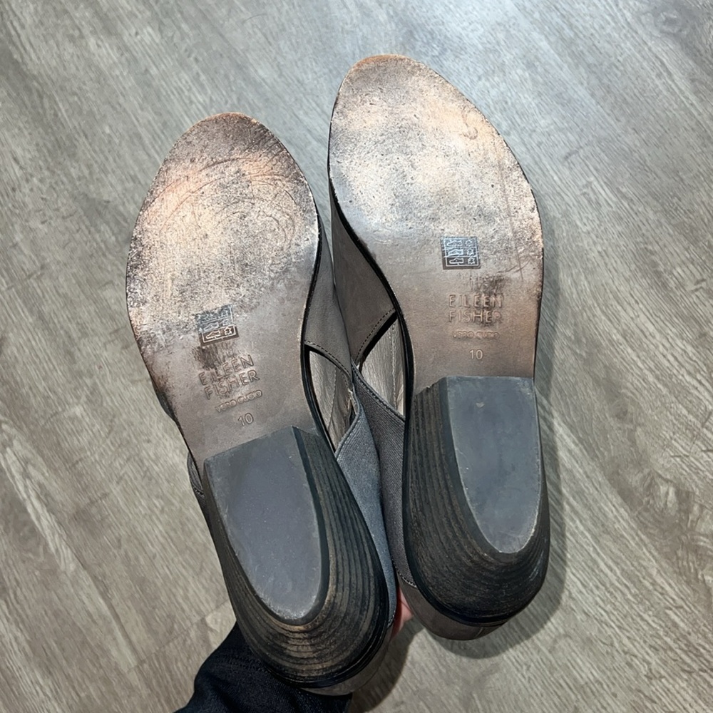Eileen Fisher Perry Tumbled Nubuck Bootie Ankle Boots - Picture 7 of 8